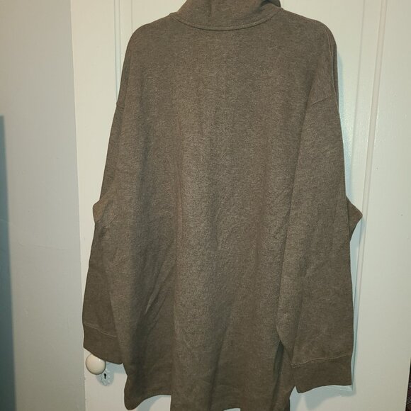 Ralph Lauren Blue Label Big 3XB Men's Pullover 1/4 Zip Sweater Taupe NWT $110 - Picture 2 of 6